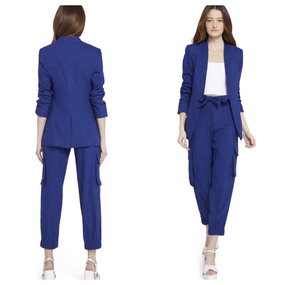 ALICE + OLIVIA Jerri Long Collarless Blazer - Picture 5 of 11